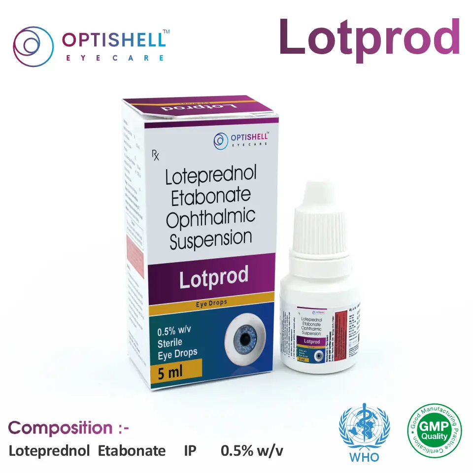 Loteprednol Etabonate (0.5% w/v) Eye Drop at the best price in PCD Pharma Franchise for Corticosteroid, Inflammation, and Allergy Treatment.